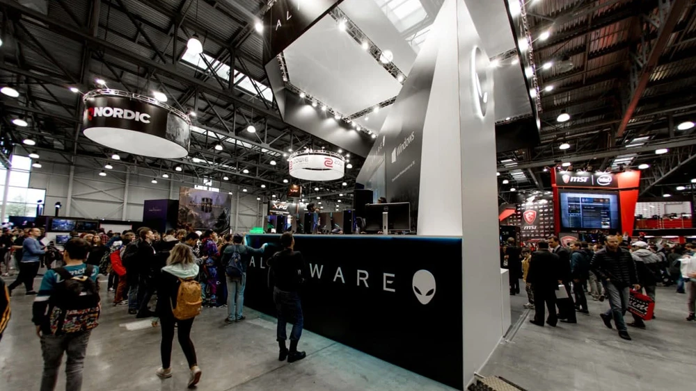 Стенд для компании Alienware на выставке Игромир-2017